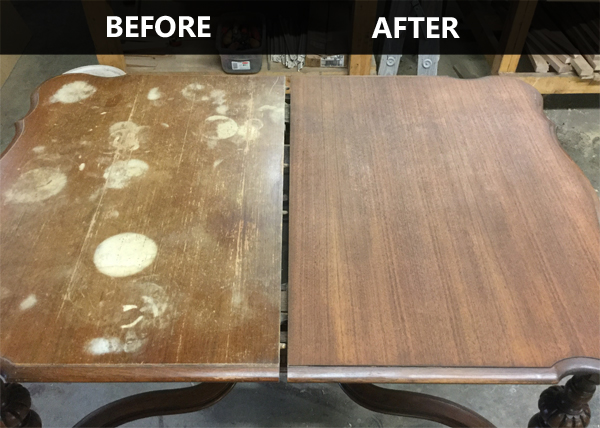 kitchen table finish repair