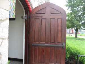 Inside of Installed Custom Exterior Door