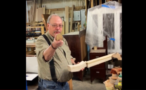 making a custom curved handrail for a home restoration project